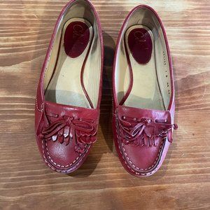Cole Haan Red Leather Slip on Loafers (Size 7)